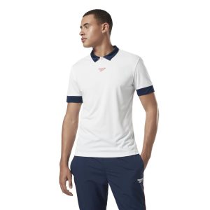 Reebok Classic Football Polo Sweatshirt Herren - Weiß - DE 597-WDY